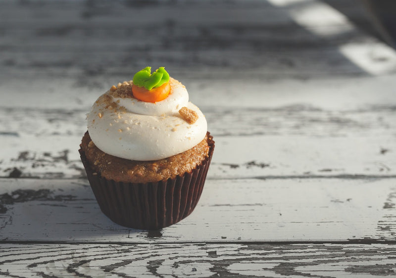 Carrot cake cupcake